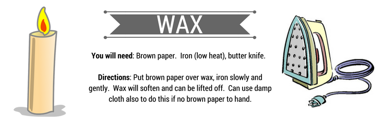 How to Remove Wax Stains